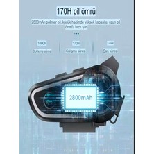 Deanb A60 IP67 Su Geçirmez HD Stereo Ses RGB 5.3 BT Motosiklet Kulaklık Motor Kask İNTERKOM Kulaklığı