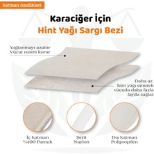 K.Ciğer Sargı Bezi (Çocuk Boy) * Detox * Tekrar Kullanılabilir |%100 Sızdırmaz + 100 ml Hint Yağı (Hexansız)