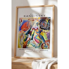 Artiera Wassily Kandinsky - Soyut Denge - Ahşap Çerçeveli Duvar tablosu