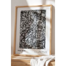 Artiera Paul Klee - Modern Fırça Izleri - Ahşap Çerçeveli Duvar tablosu