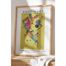 Artiera Wassily Kandinsky - Ekspresyonizm - Ahşap Çerçeveli Duvar tablosu
