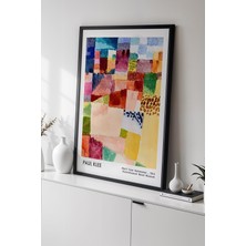Artiera Paul Klee - Soyut Duygular - Ahşap Çerçeveli Duvar tablosu