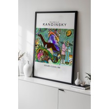 Artiera Wassily Kandinsky - Ekspresyonizm - Ahşap Çerçeveli Duvar tablosu