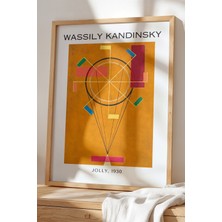 Artiera Wassily Kandinsky - Ekspresyonizm - Ahşap Çerçeveli Duvar tablosu
