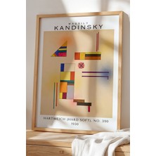 Artiera Wassily Kandinsky - Ekspresyonizm - Ahşap Çerçeveli Duvar tablosu