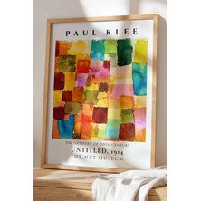Artiera Paul Klee - Renklerin Senfonisi - Ahşap Çerçeveli Duvar tablosu