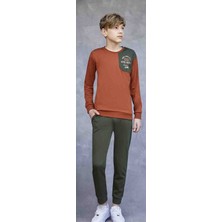 Şirin Giyim Elsima B3172 Tarçın Erkek Çocuk Pijama Takımı