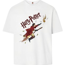 Book OrBook Harry Potter Çift Iplik Dokumalı %100 Pamuk Premium T-Shirt