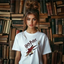 Book OrBook Harry Potter Çift Iplik Dokumalı %100 Pamuk Premium T-Shirt