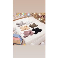 Kız Bebek ve Çocuk Fiyonklu Çorap Seti