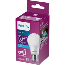 Phılıps Mycare LED Lamba 8W - 60W E27 6500K Beyaz Işık (6 Lı Paket)