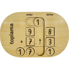 zaar Kids Ahşap Matematik Toplama Öğrenme Seti