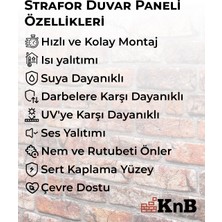 Kesmetaş Görünümlü  Strafor Duvar Paneli (10'lu Paket)