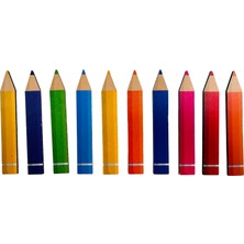 zaar Kids Ahşap Renkli Kalemler Eşleştirme