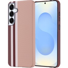 Samsung Galaxy S25 Plus Uyumlu Kılıf Kamera Koruma Magsafe Sarj Destekli Karbon Fiber Görünüm Kapak