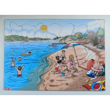 Ahşap Puzzle Seti 12 Li Eğitici Anaokulu Okul Öncesi Konulu Eğitici Yapboz(mevsimler meslekler hayvanlar alfabe sayı vs)