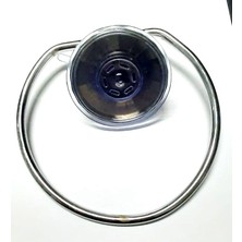 Büro Ev Ofis Yazlık Için Vakumlu Metal Yuvarlak Havluluk Askısı