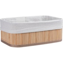 Büro Ev Ofis Düzeni Için Bambu Yapım Sepet Seti