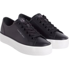 Kadın Bold Vulc Flatf Low Sneaker Ayakkabı - Siyah / Beyaz