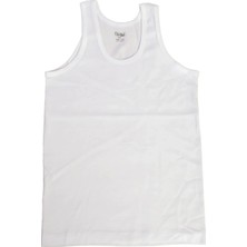 Marsilyan- 316 Polikids Erkek Çocuk Beyaz Atlet Tekli Paket