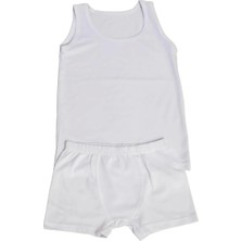 Marsilyan- 514 Polikids Le Jardin Erkek Çocuk Beyaz Takım