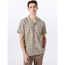 Mustang Relaxed Haki Desenli Erkek Gömlek M5SM-GML1054