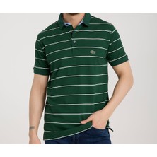 Lacoste Polo Çizgili Nefti Regular Fit
