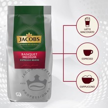 Jacobs Banquet Medium Espresso Beans Çekirdek Kahve 1 kg x 2'li
