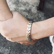 Fuhao Shop C 39 Numara Erkekler ve Kadınlar Için Sağlık Manyetik Bilezik Paslanmaz Çelik Terapi Gücü (Yurt Dışından)