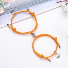 Fuhao Shop C Turuncu2 2021 Son Moda Birbirlerine Hazırlanmış Erkek ve Kadın Çift Bilezikleri Manyetik Takı Hediye - Türkçe E-Ticaret Ürün Başlığı (Yurt Dışından)
