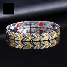Fuhao Shop C Stil 2 Siyah Altın Kadınlar Için Sağlıklı Manyetik Bilezik Halkaları Güç Terapi Mıknatıslar Manyetit Bilezikler Erkekler Sağlık Bakım Mücevherleri (Yurt Dışından)