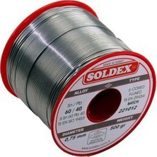 Soldex SN60 PB40 Lehim Teli - 0,75MM 500GR