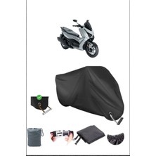 Breen Rks Rz 250S Için Kilit Uyumlu Siyah Motosiklet Branda, Güvenli, Su Geçirmez