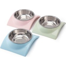 Glipet Devrilmez Tekli Mama ve Su Kabı 19.5X16.8X5 cm Fuşya