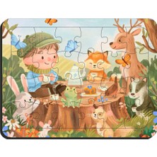 Ultra Basım Çocuklar Için Eğitici & Öğretici Ahşap Puzzle Yapboz 2 Adet 24 Parça Ahşap Puzzle Yapboz