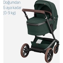 Maxi- Cosi Fame Yatış Pozisyonu Ayarlanabilir Ekstra Geniş 0- 9 kg Portbebe Twillic Green