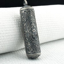 Silindir 925 Ayar Cevşen Muska Kabı