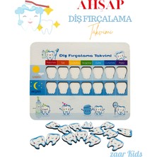 zaar Kids Ahşap Diş Fırçalama Takvimi