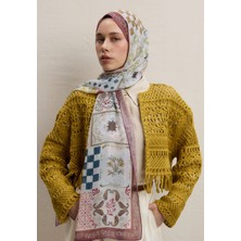 Fresh Gülkurusu Bella Desen İpek Krep Şal