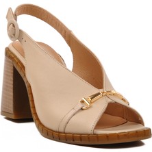 Bej  Deri Kadın Sandalet 2511902Y Z