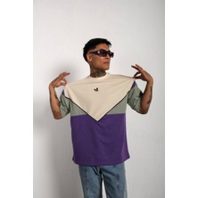 Parçalı Oversize Unisex T-Shirt