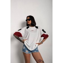 Parçalı Oversize Unisex T-Shirt