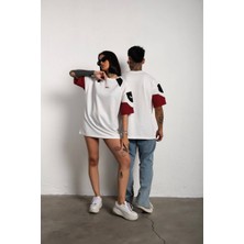 Parçalı Oversize Unisex T-Shirt