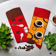 6'lı Tavuklu Renkli Karışık Soket Çorap Set