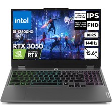 Lenovo Loq 15IAX9 I5-12600HX 16-Gbddr5 512 GB SSD  6gb RTX3050 15.6" Fhd Windows 11 Pro Notebook 83GS00PDTR BT49