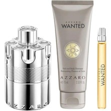 Azzaro Wanted 75 ml Shampoo+Edp 100 Ml+Edp 10 ml Erkek Parfüm Seti