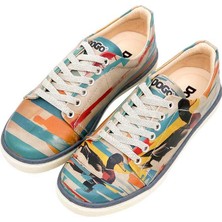 Kadın Vegan Deri Çok Renkli Sneakers - Goose Bumps Tasarım