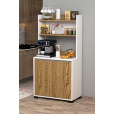 Moonlife Latte Çok Amaçlı Kahve Köşesi Dolabı Çam