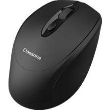 Classone CBT10 Bluetooth + 2.4 Ghz Şarj Edilebilir Kablosuz Mouse - Siyah