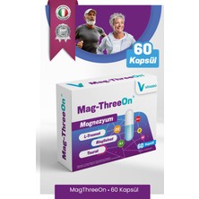 Vitasso Magnezyum 3'lü Paket Magthreeon 60 Kapsül Yetişkinler Için Vitamin ve Magnezyum Gıda Takviyesi